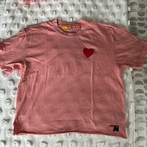 Aviator Nation Heart Boyfriend T-Shirt